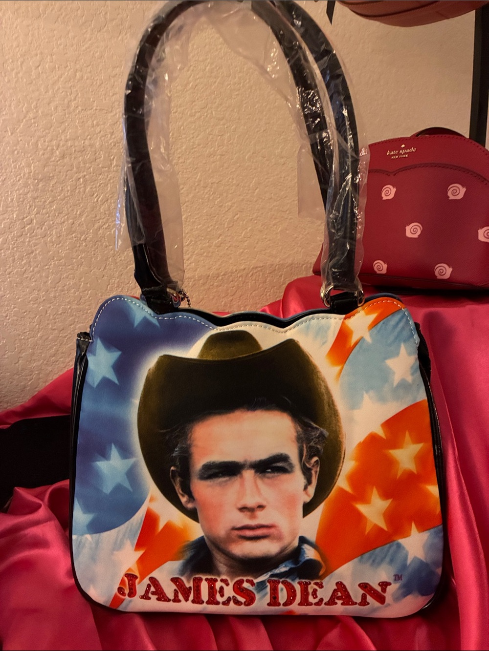 James Dean Themed Shoulder Bag - Multi-color